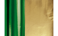 Aluminiumfolie groen/goud 50 cm x 10 meter