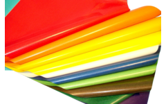 Vliegerpapier 70 x 100 cm 10 kleuren assorti, 10 vel