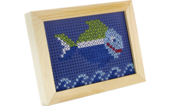 Borduurkarton 17,5 x 24,5 cm 10 kleuren, 40 vel