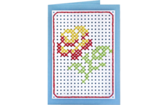 Borduurkarton 17,5 x 24,5 cm 10 kleuren, 40 vel
