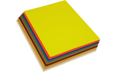 Etalagekarton 48 x 68 cm 30 vel 10 kleuren ass.