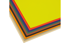 Etalagekarton 48 x 68 cm 30 vel 10 kleuren ass.