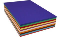 Flowery karton 29,7 x 42 cm 250 vel 10 kleuren ass. 290 grs.