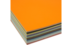 Knutselkarton 29 x 42 cm 100 vel 10 kleuren ass. 360 grs.