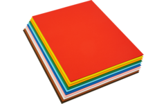 Engels karton 50 x 70 cm 100 vel 10 kleuren ass. 220 grs.