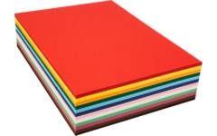 Engels karton A4, 240 vel 12 kleuren ass. 220 grs.