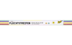Vlechtstroken 50 x 2 cm assorti pastel 200 stroken