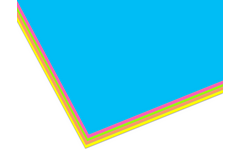 Etalagekarton 48 x 68 cm neon assorti 380 grs, 10 vel