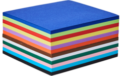 Vouwkartons 10 x 10 cm 120 grs 12-kleuren 480 vel