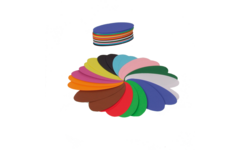 Vouwbladen ovaal 12 cm 60 grs 12-kleuren 480 vel