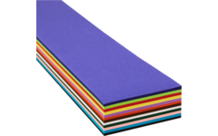 Hoedenstroken 68 x 10 cm 120 grs 12-kleuren 240 stroken