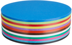 Vouwbladen rond 12 cm 60 grs 12-kleuren 480 vel