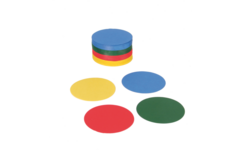 Vouwbladen rond 8 cm 60 grs 4-kleuren 480 vel
