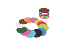 Vouwbladen rond 8 cm 60 grs 12-kleuren 480 vel