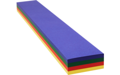 Hoedenstroken 68 x 10 cm 120 grs 4-kleuren 240 stroken