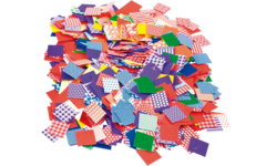 Papiermozaïek met patroon 2 x 2 cm, circa 2000 stuks