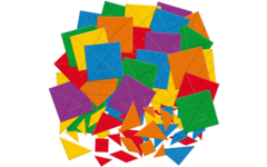 Tangram puzzelmozaïek, 100 stuks