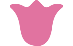 Plakfiguren tulp, 400 stuks