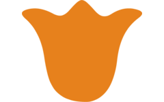 Plakfiguren tulp, 400 stuks