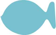 Plakfiguren Didak visje, 200 stuks