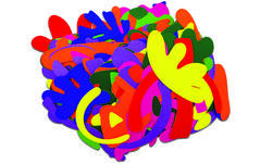 Plakfiguren assorti Matisse stijl, 148 stuks