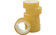 Plakband 15 mm x 10 meter transparant, 50 rol