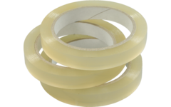 Plakband 19 mm x 66 meter transparant, 8 rol