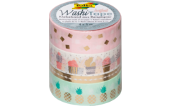 Washi-Tape set van 4,  goud