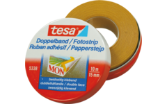 Plakband dubbelzijdig Tesa 15 mm x 10 meter