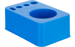 Materiaalblokje kunststof blauw