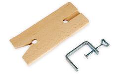Figuurzaagplank met klem spanwijdte 7,5 cm, 22 x 8 cm