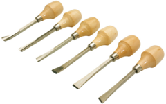 Gutsen- en beitelset, 6 stuks