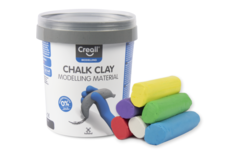 Stoepkrijt klei Creall, 6 kleuren, 750 gram