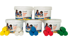 Klei Creall Super soft rood, 1750 gram