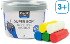 Klei Creall Super soft assorti 5 kleuren, 1750 gram