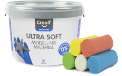 Klei Creall Ultra soft assorti 5 primaire kleuren, 1100 gram