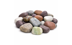 Stenen assorti gepolijst 3-5 cm, ongeveer 38 stuks