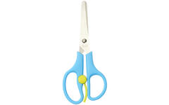 Schaar 14 cm met zelf-openende veer blauw