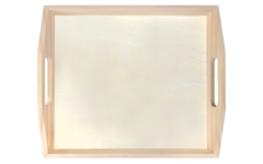 Dienblad hout 27 x 24 x 4 cm,  10 stuks