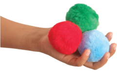 Pompons Jumbo 5 cm assorti, 50 stuks