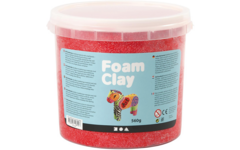 Klei foam clay, rood emmer 560 gram