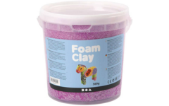 Klei foam clay, neon paars emmer 560 gram