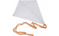 Vlieger wit, nylon, 59 x 57 cm, 10 stuks
