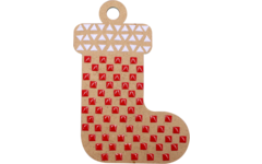 Houten kerstversiering +/-14 cm, 50 stuks