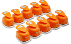 Figuurpons 25 mm assorti, 10 stuks