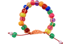 Shamballa polyesterkoord assorti 1 mm x 10 m, 15 stuks
