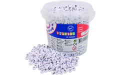 Letterkralen Ø 7,5 mm, wit, 2500 stuks