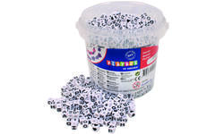 Letterkralen 6,5 x 6,5 mm, wit, 1250 stuks