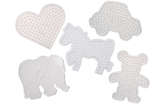 Onderplaat strijkkralen maxi/XL assorti, 5 stuks