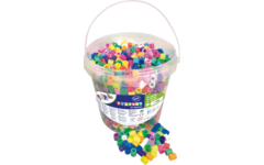 Strijkkralen XL neon & pastel, 1400 stuks